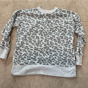 Aerie oversized cheetah print sweatshirt XS